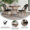 Flash Furniture Marseille French Bistro 31.5in. Table, Black Textilene, Glass Top w/2 Stack Chairs - Natural Frame SDA-AD641011-80-2107-BK-NAT-GG - alternate 8